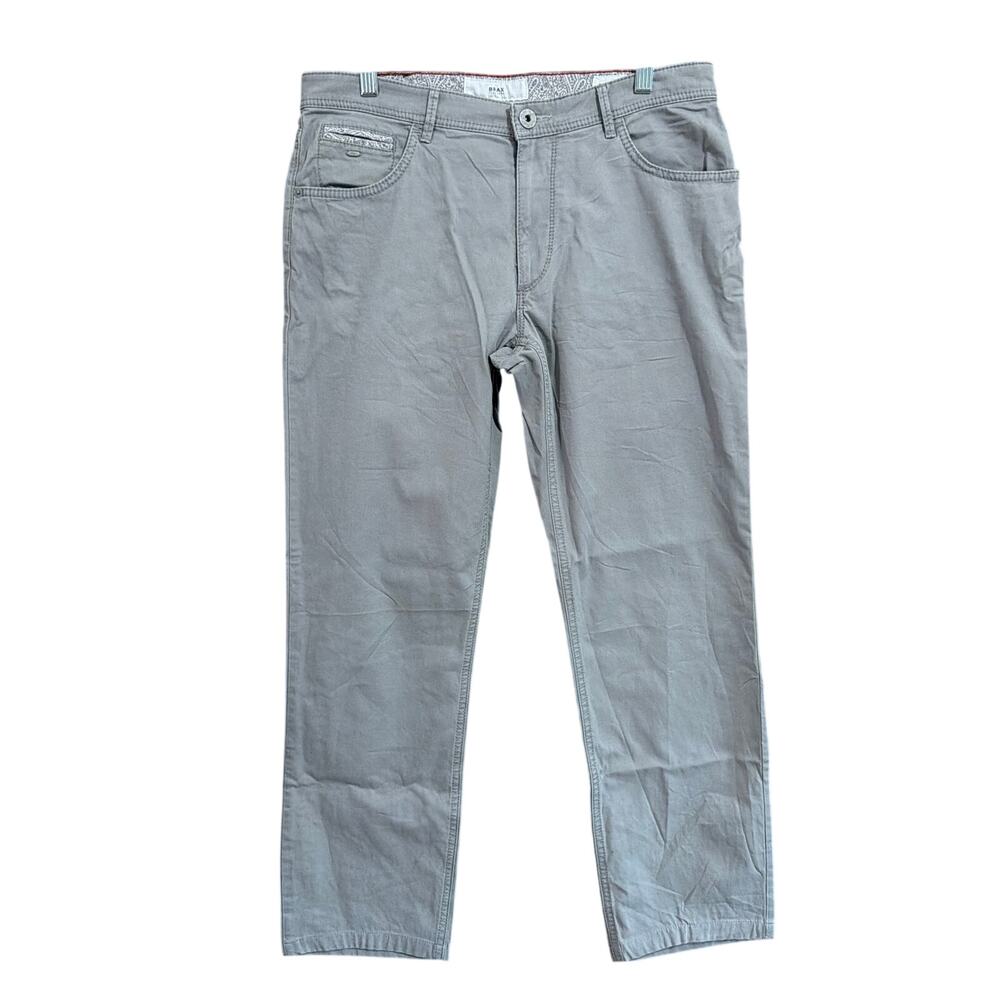 Brax Mens Jeans Gray Denim Chuck Modern Straight Lightweight Stretch 32x34
